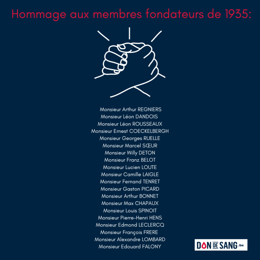hommage membres fondateurs 1935